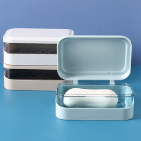 法耐(FANAI)带盖肥皂盒卫生间免打孔家用创意翻盖沥水浴室洗衣香皂盒皂架