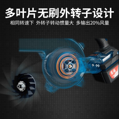 东成(Dongcheng)充电式无刷吹风机锂电鼓风机大功率小型车载吹灰家用除尘器