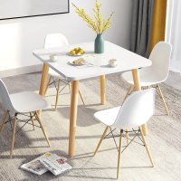 北欧餐桌小户型现代简约小桌子古达木腿饭桌圆桌客厅家用餐桌椅组合