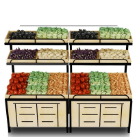 生鲜超市蔬菜水果货架展示架古达水果架子水果店摆果框创意多层商用