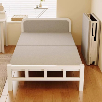 古达折叠床单人床家用简易床宿舍午休小床出租房单双人床加固硬板铁床