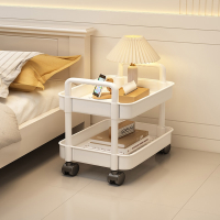 古达床头柜简约现代卧室床边小型置物架家用沙发边几可移动小柜子