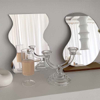 法耐（FANAI）镜子波浪亚克力镜面化妆镜桌面摆件装饰家居饰品
