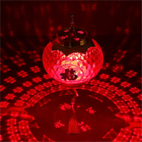 古达乔迁元宵新居儿童手提发光红灯笼水晶福字春节新年装饰过年小灯笼