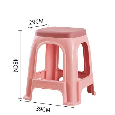 阿斯卡利加厚塑料凳子家用成人客厅餐桌椅子高凳熟胶板凳浴室茶几小凳