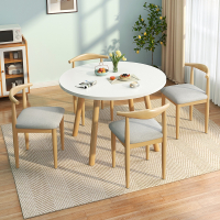 阿斯卡利北欧餐桌椅家用吃饭桌饭桌子洽谈桌阳台茶桌会议桌咖啡桌