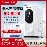 志高净水器家用直饮500G大通量RO反渗透自来水纯净水机600g过滤器_白色