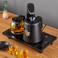 (Ronshen)容声全自动上水电热水烧水壶饮水茶吧机家用茶台一体机抽水泡茶专用茶炉具器_黑色