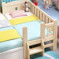 智扣木儿童床拼接床男孩女孩单人床宝宝床边小床加宽拼接大床婴儿床