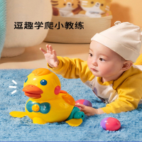 智扣下蛋鸭子婴幼儿6乖乖小黄鸭0-12个月引导学爬行8一岁宝宝玩具