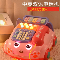 智扣婴儿童玩具仿真电话机座机幼男宝宝音乐手机益智早教1一岁2小女孩