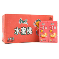 康师傅水蜜桃味水果饮品盒装250ml*24盒果味饮料夏季果汁