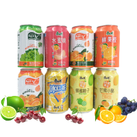 康师傅果汁饮料310ml*24罐整箱冰红茶酸梅汤冰糖雪梨橙芒果饮品鲜果橙整箱24罐