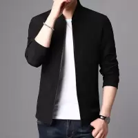 梵克公牛2021春季新款中年男士夹克上衣常规韩版休闲男装休闲外套官方男装
