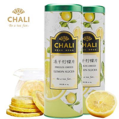 茶里（CHALI）冻干蜂蜜柠檬片泡茶泡水喝柠檬干片新鲜水果茶罐装60g