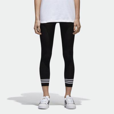 adidas 阿迪三叶草2017女子TIGHT 3 STRIPES系列 舒适透气运动打底裤BR9623 D