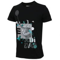 Adidas阿迪达斯男装2019春夏新款运动服宽松透气舒适休闲男子圆领短袖T恤DW8198 C