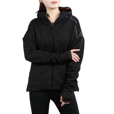 Adidas阿迪达斯女装秋季新款运动服休闲舒适透气保暖夹克连帽外套EJ8748 C