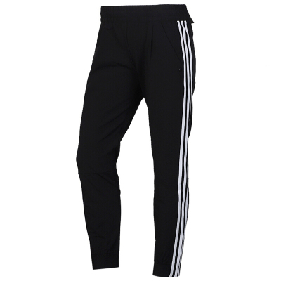Adidas阿迪达斯女裤新款运动裤跑步健身舒适透气休闲针织长裤EH3862 D