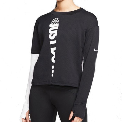 Nike耐克长袖T恤女装新款跑步训练卫衣健身透气舒适休闲套头衫CJ8065-010 D