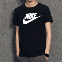 Nike耐克T恤男时尚潮流纯棉短袖圆领运动服宽松半袖体恤AR5005-010 C