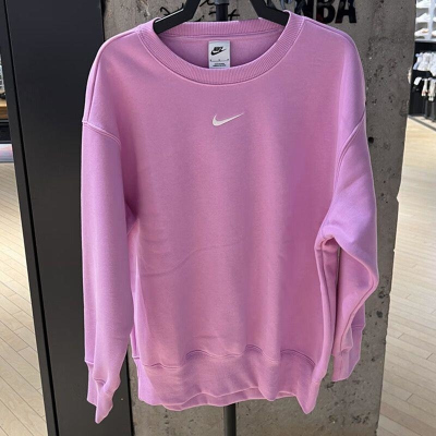 NIKE/耐克新款女子针织加绒保暖运动休闲卫衣套头衫DQ5734-632 C