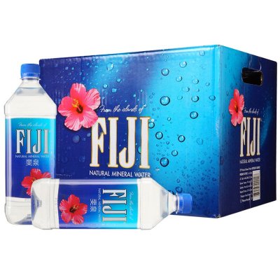 斐济（FIJI Water） 斐泉天然矿泉水 1L*12瓶 1000ml大瓶装