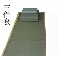 皖川WC-006床品套装单人床被褥军绿色三件套(5斤棉被芯+垫被+枕芯)宿舍床上用品