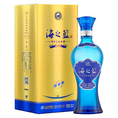 洋河(YangHe)蓝色经典海之蓝 46度480ml单瓶装浓香型白酒(新老包装随机发货)