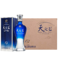 洋河(YangHe)天之蓝42度480ml×6瓶整箱装 蓝色经典 洋河官方旗舰店 浓香型白酒