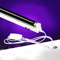 禾场紫光管 黑管 BLB灯管 紫外线手影舞灯 检测荧光剂UV固化防伪验钞 20W长60厘米紫光灯管 16-20W