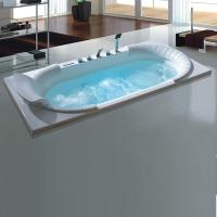 厂家批亚克力嵌入式浴缸珠光板浴缸简约型酒店SPA浴缸独立浴缸波迷娜BOMINA