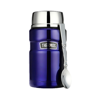 膳魔师(THERMOS)焖烧杯焖烧罐不锈钢保温杯 便携便当盒礼品SK-3020 宝石蓝