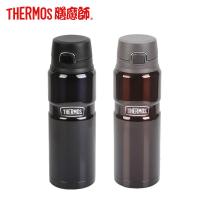 膳魔师(THERMOS)不锈钢直身保温杯 外出旅行大容量户外饮茶水杯SK-4000 CBW咖啡色