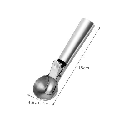 不锈钢挖雪球勺子烘焙精灵 商用冰淇淋雪糕夹子 水果挖球器 冰淇凌夹子 4.9cm