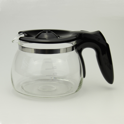 美式滴滤咖啡机配件过滤网烘焙精灵玻璃壶滴漏阀组件 黑色副厂玻璃壶