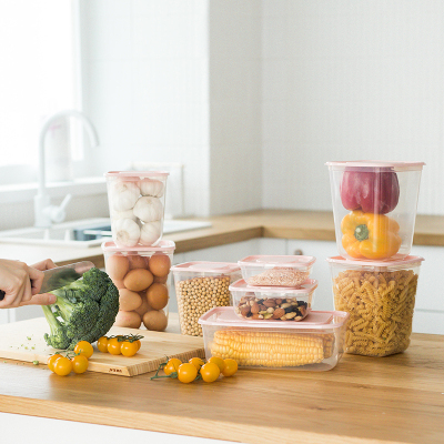 冰箱收纳盒专用保鲜盒子烘焙精灵厨房家用密盒罐水果食品食物杂粮冷冻