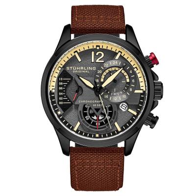 Stuhrling施图灵 Cordura 4029 石英 45 毫米飞行员腕表男式经典时尚手表 送男友礼物4029.5