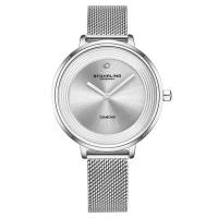 Stuhrling施图灵 女表Symphony 不锈钢银色表盘腕表时尚经典简约石英手表