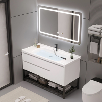 古达2023新款浴室柜组合现代简约陶瓷一体盆卫生间洗漱台智能洗手盆柜
