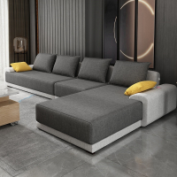 定制北欧布艺沙发客厅轻奢科技布免拆洗大小户型古达组合现代简约新款沙发