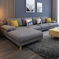 定制古达定制沙发科技布沙发客厅北欧大小户型可拆洗乳胶客厅布艺沙发套装组合