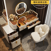 古达木梳妆台轻奢高级感收纳柜一体桌现代简约岩板卧室小户型化妆