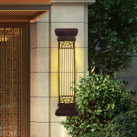 LED室外防水壁灯新中式户外庭院灯古达大门口金铜色复古怀旧风格创意