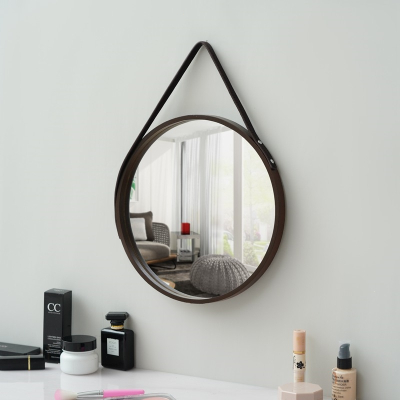 古达浴室镜圆形挂镜化妆镜北欧壁挂镜子家居服装店墙面装饰镜
