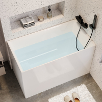 亚克力家用小户型日式深泡浴缸独立式一体无缝可移动坐式迷你方缸