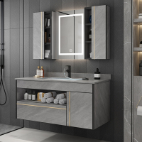 岩板浴室柜组合智能镜柜小户型陶瓷盆洗脸盆洗手盆柜卫生间洗手台