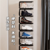 古达鞋盒靴子车载透明收纳鞋柜展示男篮球鞋子收纳盒单个装