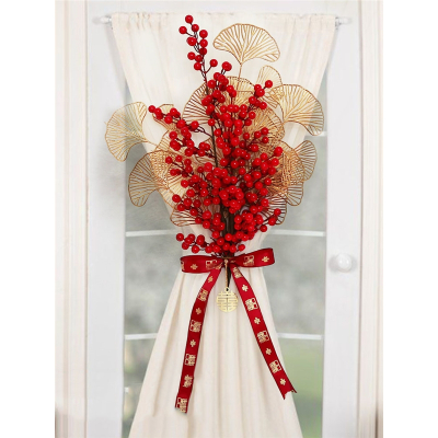结婚拉花布置网红婚房装饰米魁男方女方客厅卧室创意浪漫婚礼窗帘挂件