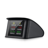 闪电客HUD抬头显示器汽车载行车电脑GPS卫星速度数字行驶里程平视仪 T600(点烟器GPS款)